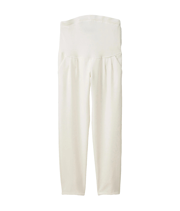 P・パンツ ストレッチジョーゼットテーパード