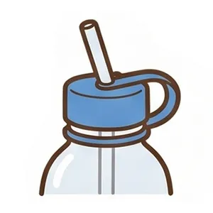 ペットボトル用ストロー付きキャップ