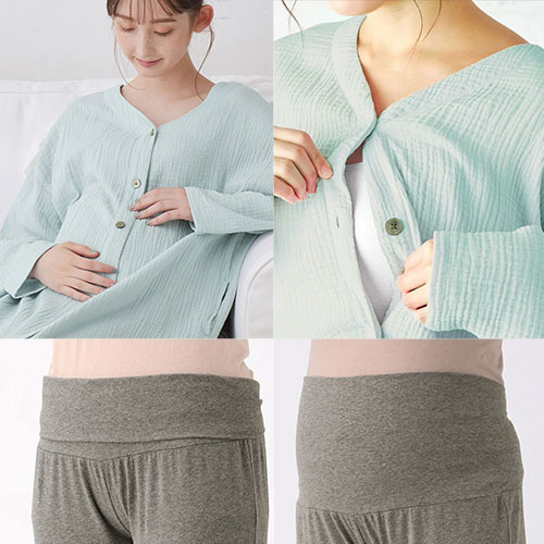 授乳口付ルームウェア
