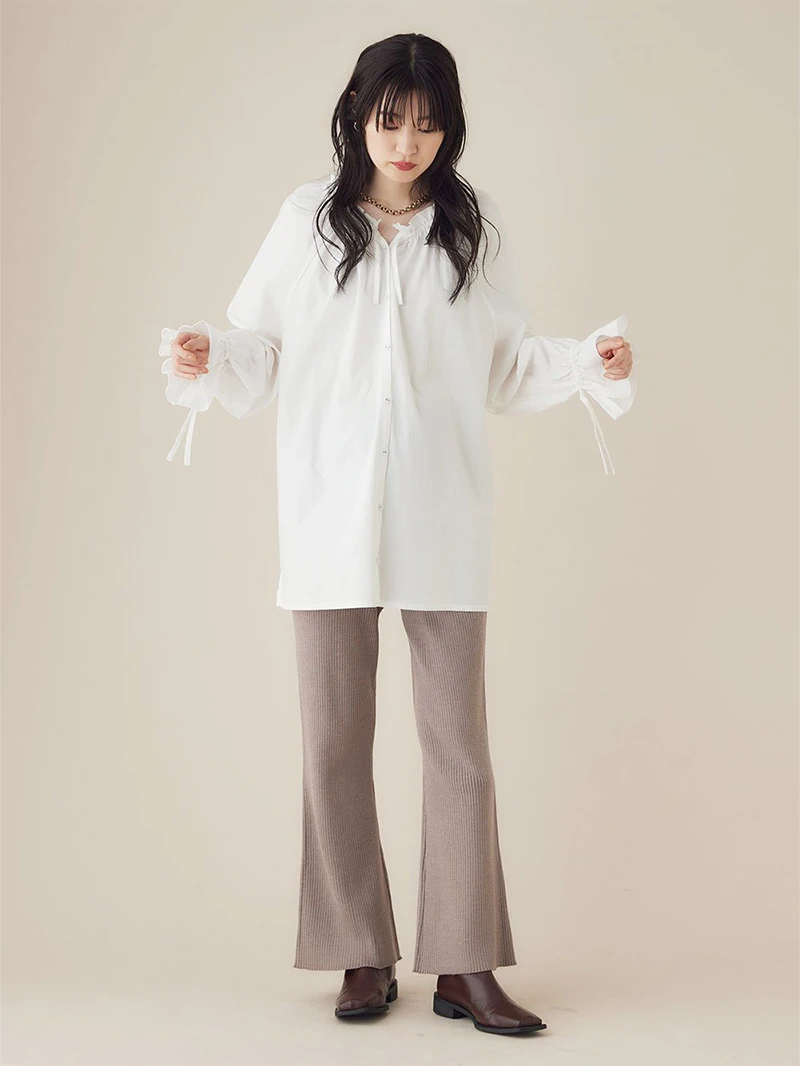 Rosemadame（ローズマダム）リブニットフレアパンツ