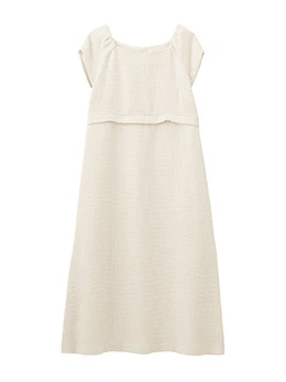 ツィードパフスリーブワンピース