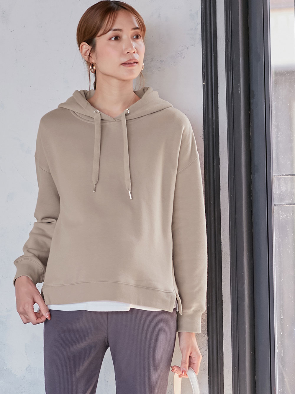 裏シャギーあったかパーカー